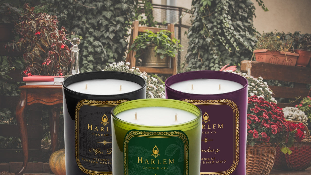 vintage garden, after dark, and speakeasy candles