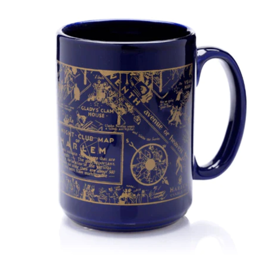 Blue Vintage Nightclub Map of Harlem Mug ($5 OFF)